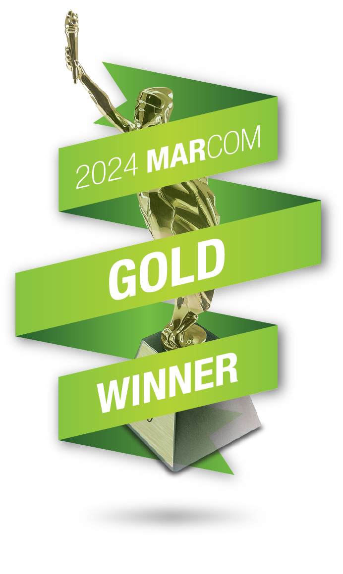 2024 Gold Marcom Award badge