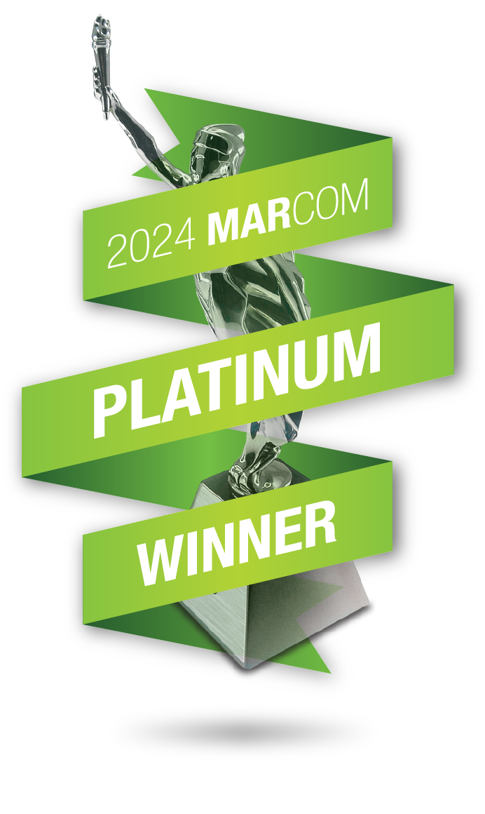 2024 Platinum Marcom Award badge