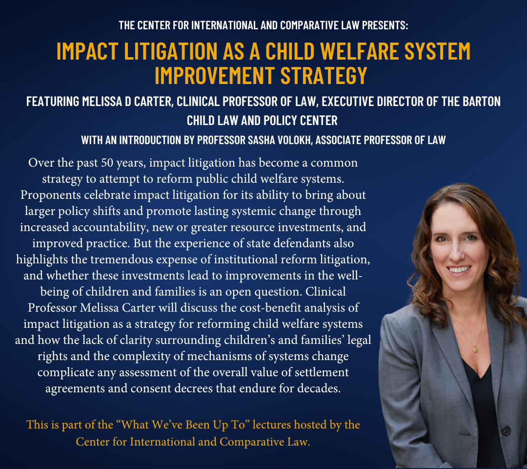 What We've Been Up To: Impact Litigation as a Child Welfare System Improvement Strategy