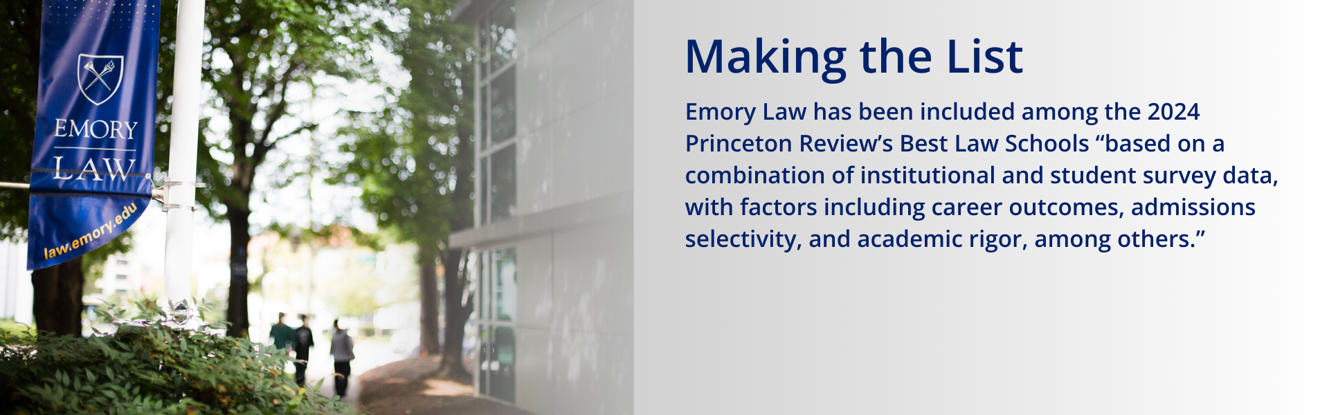 Emory Law makes Princeton Review list